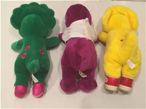 1992 lyons 7 plush baby bop green barney dinosaur stuffed no tag free s/h. Vintage Barney & Friends BJ Baby Bop & Barney Plush Lyons Group 1994