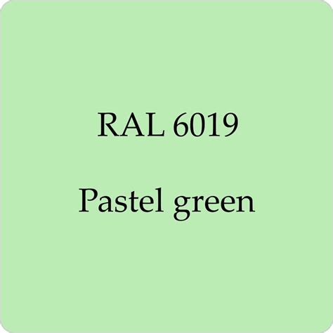 Ral color code 6034 concerns the color pastel turquoise and is part of the color collection ral ralcolorchart.com. RAL 6019 CELLULOSE CAR BODY PAINT PASTEL GREEN 1L WITH ...