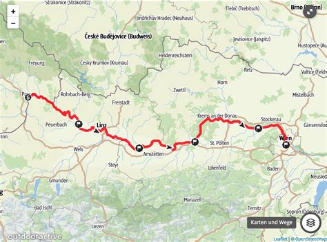 Danube Cycle Path Passau Vienna The Route By Bike
