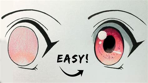 How To Color Anime Eyes With Colored Pencils Easy Tutorial For