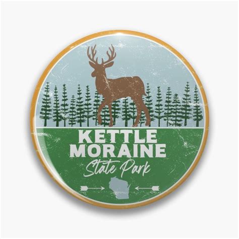 Maybe you would like to learn more about one of these? 'Kettle Moraine State Park Wisconsin WI Flag and Map' Pin ...