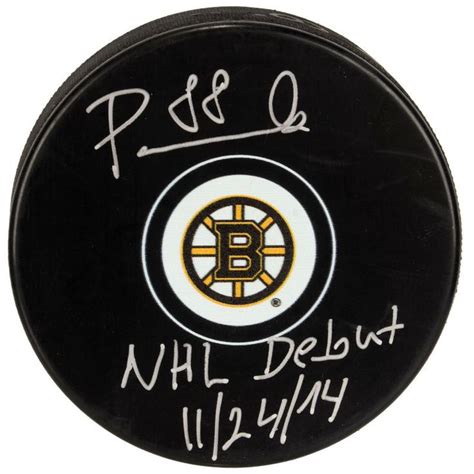 David Pastrnak Boston Bruins Fanatics Authentic Autographed Hockey Puck