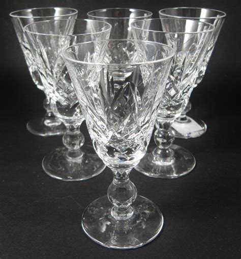 6 Vintage Stuart Crystal Glengarry Port Or Sherry Glasses In Stock