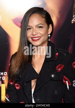 Christina Milian At The Miss Bala World Premiere Held At The Regal Cinemas L A Live On