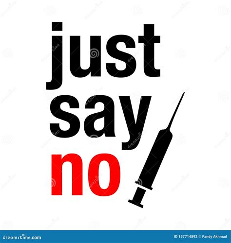 Say No To Drugs Lettering No Drugs Allowed Drugs Icon In Prohibition