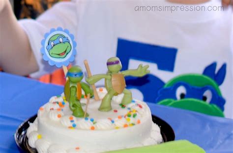 Teenage Mutant Ninja Turtles Birthday Party Cake Teenage Mutant
