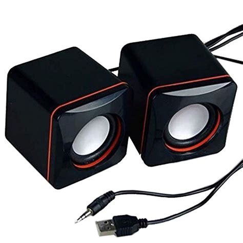The main point here is that in general, there is really no need for you to get that massive. SUPERHOMUSE Portable Computer Speakers USB Powered Mini ...