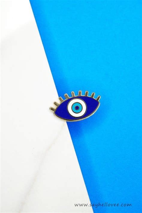 Evil Eye Pin Enamel Pin Pop Culture Pins Lapel Pin Etsy In 2020 Eye