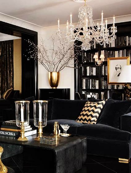Pin By Obsessions Now On Black And Gold Gold Living Room Black And