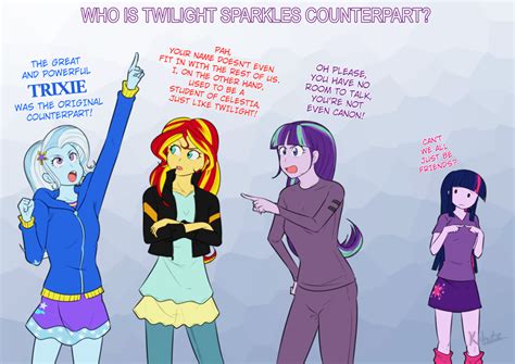 Starlight Glimmer Sunset Shimmer The Great And Powerful Trixie And Twilight Sparkle