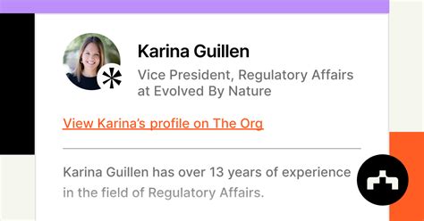 Karina Guillen Vice President Regulatory Affairs At Evolved By