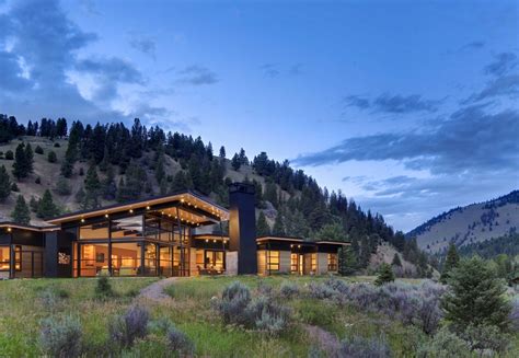 River Bank House Montana Residence E Architect