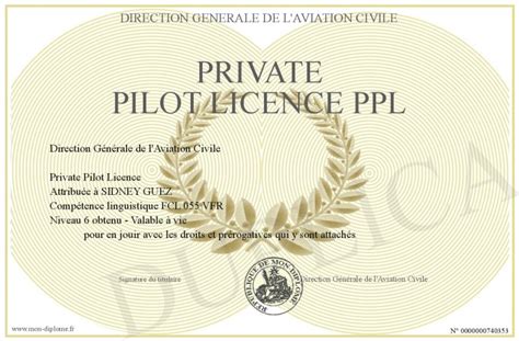Private Pilot Licence Ppl