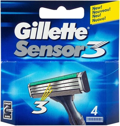 Gillette Sensor 3 Razor Blades Pack Of 4 Uk Health