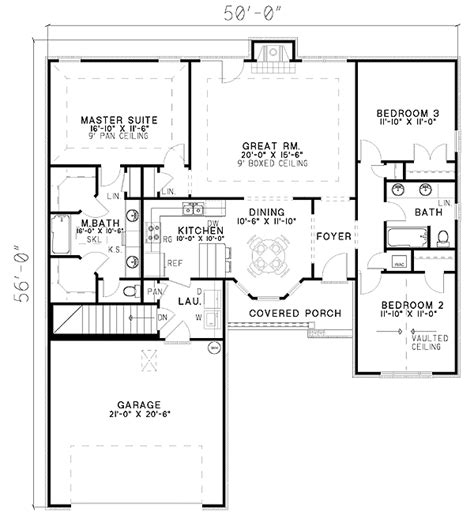 3.5 2 bedrooms and 2 bathrooms barndominium floor plans. Split-Bedroom House Plan - 59402ND | Architectural Designs ...