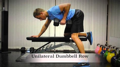 Exercise Index Unilateral Dumbbell Row Youtube