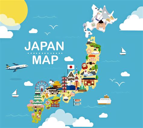 Japan Map Of Major Sights And Attractions Orangesmile 11130 Hot Sex Picture