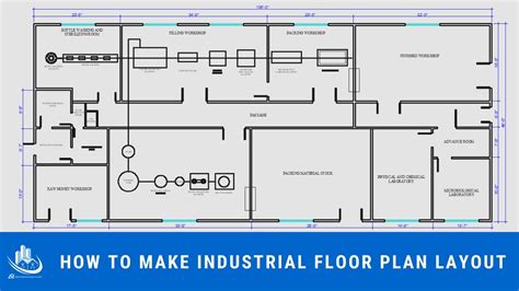 How To Make Industrial Floor Plan Layout In Auto Cad Engineering