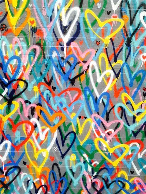 Heart Graffiti Backgrounds