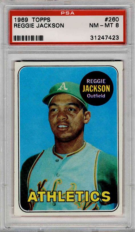 His father, martinez jackson, was a puerto rican. Sell 1969 Topps Reggie Jackson #260 PSA 8 at Nate D ...
