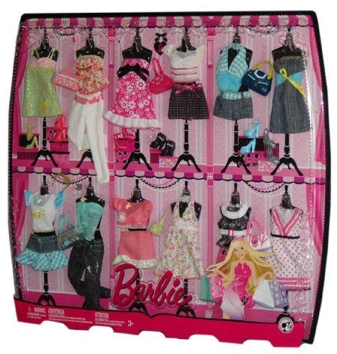 Barbie Clothing Set With 12 Outfits And Matching Accesories Mattel Dp