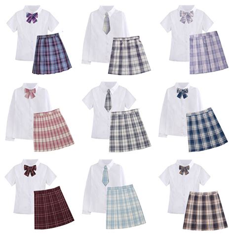 Japanese Student Shortlong Sleeve Sexy Jk Set School Uniform With