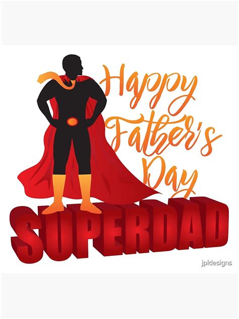Super Dad Superhero Silhouette Outline Color Illustration Canvas