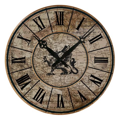 15" Large Vintage Design Wall Clock Shabby Chic Rustic ...