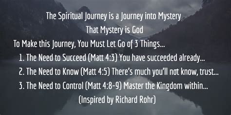 To Undertake A Spiritual Journey There Are 3 Things You Must Let Go