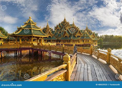 Pavilion Of The Enlightened Ancient Cityf Bangkok Stock Photo Image
