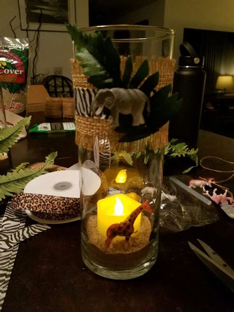 Baby Shower Vases/Jungle Theme. Jungle Theme Parties, Jungle Theme