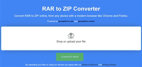 将 Winrar 转换为 Zip Rar 文件转换器