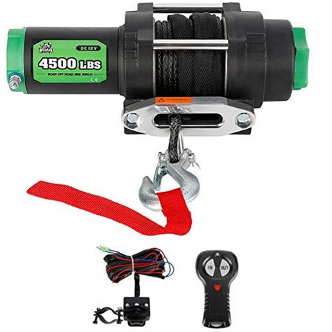 Off Road Boar 4500 Lb Load Capacity Electric Winch Kit 12v Synthetic