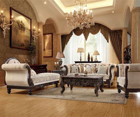 Luxurious Traditional Style Formal Living Room Furniture