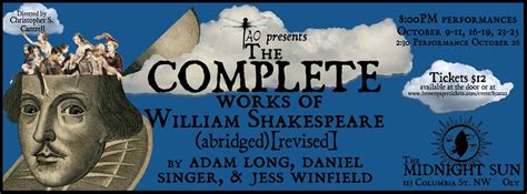 The Complete Works Of William Shakespeare Abridged Revised October