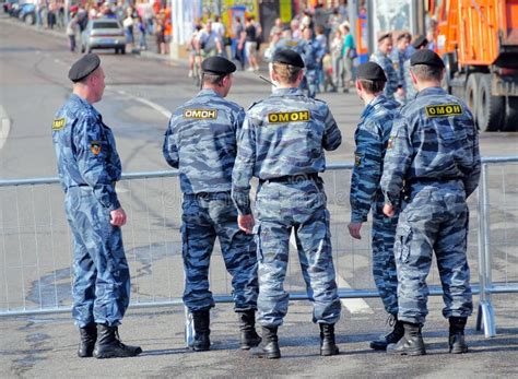 Russian Police Special Squad Omon Editorial Stock Photo Image Of