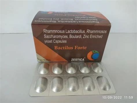 Lactobacillus Rhamnosus Capsules Bactilus Forte Packaging Size 10x10