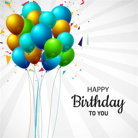 Happy Birthday Balloon Bunch Background 1047167 Download Free Vectors