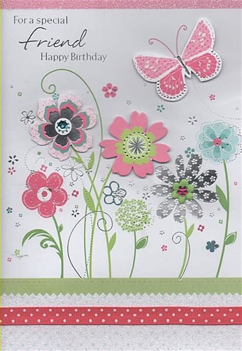 Open Birthday Cards For A Special Friend Happy Birthday Handmade Card