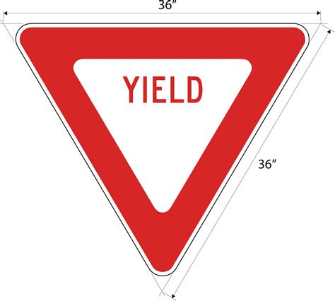 Lyle Yield Traffic Sign Sign Legend Yield Mutcd Code R1 2 36 In X 36