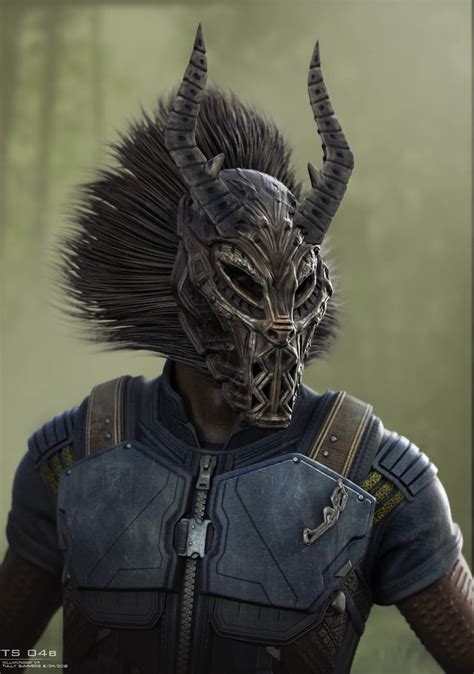 Killmonger Mask Concept Art Marvelstudios
