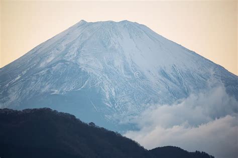 Mount Fuji Summit In The Clouds Hakone Area Of Kanagawa Prefecture In