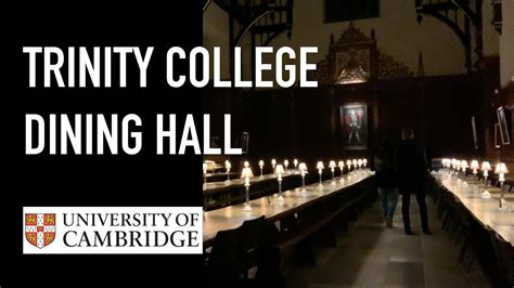 Trinity College Dining Hall Cambridge Colleges Tour Youtube