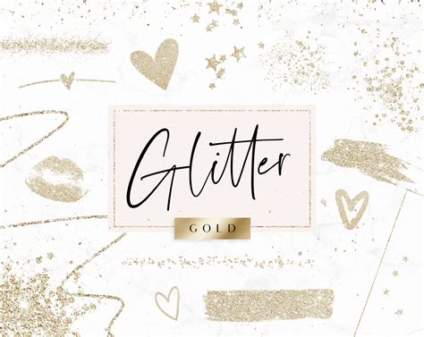 Gold Glitter Clip Art - Sparkle Instagram Story Stickers - Blog Pixie