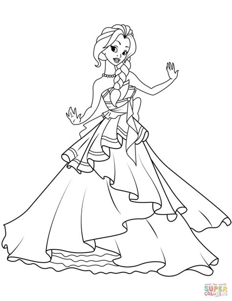 Beautiful coloring pages of barbie dreamtopia. coloring.rocks! | Princess coloring pages, Princess ...
