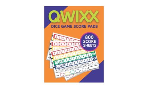 Download Qwixx Score Pads 800 Large Qwixx Score Sheets For