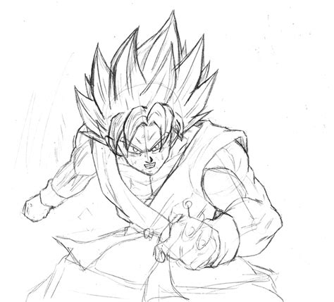 Goku Super Saiyan God Super Saiyan Sketch By Bl Sama On Deviantart