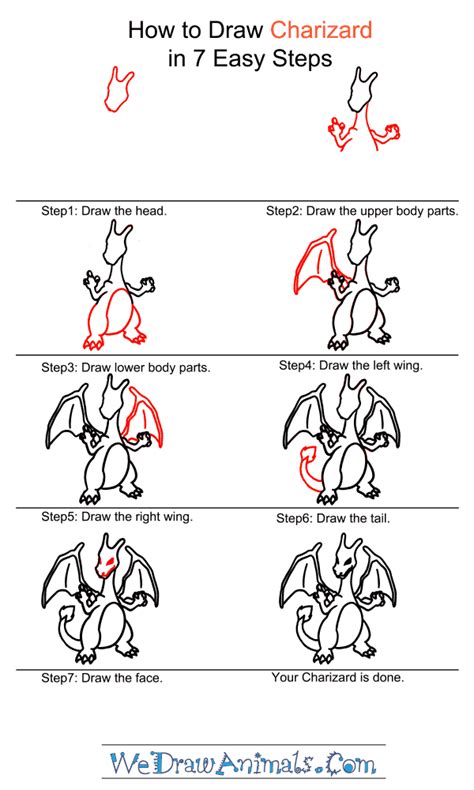 How To Draw Charizard Pokemon