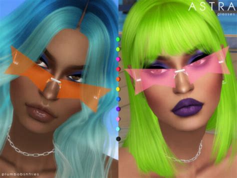 Astra Glasses By Plumbobs N Fries At Tsr Lana Cc Finds