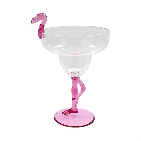 Celebrate Summer Together Acrylic Flamingo Margarita Glass